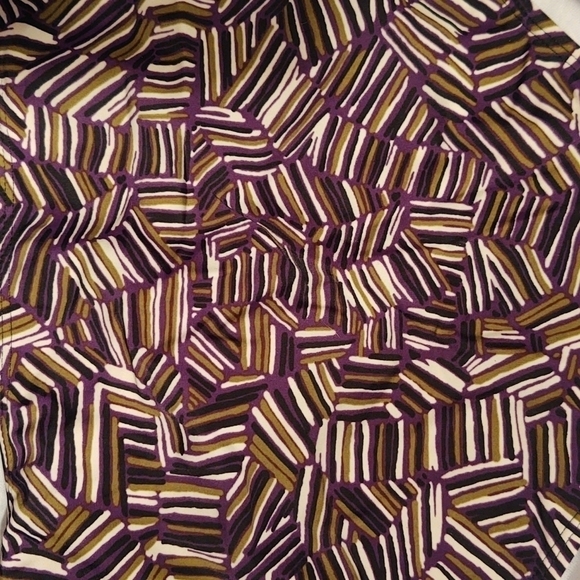 Jaclyn Smith Collection Purple, Green, Black, and White Abstract Swim Bottoms - Picture 2 of 6